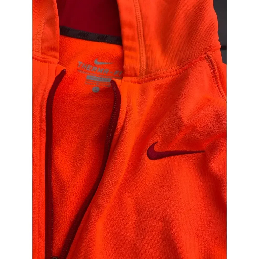 Nike boys large orange zip up hoodie